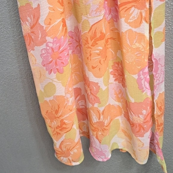 Stitch & Pine Brightly Printed Princess Cut Midi Dress   Size M - Picture 4 of 7